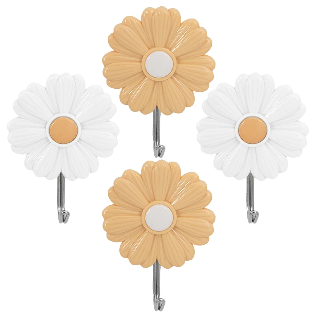 

Daisy Sticky Hook Wall Coat Hanger Backpack Decorative Picture Hangers Keychain Bathroom Hooks