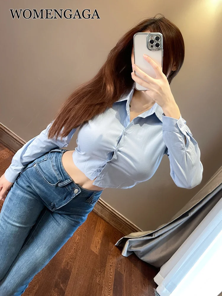 

Футболка с длинным рукавом и завышенной талией, D6WV