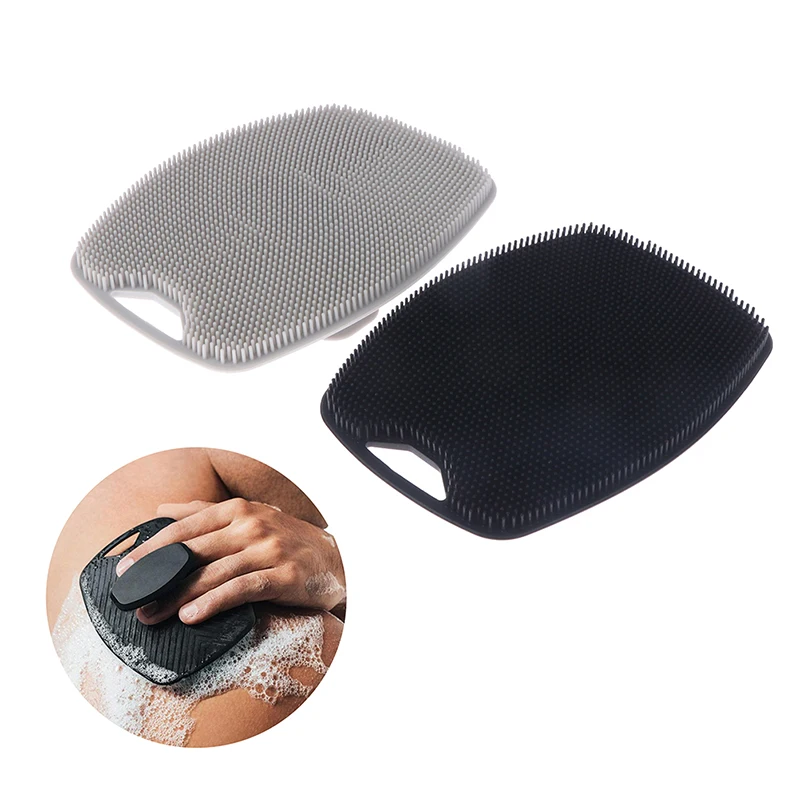 

1PC Silicone Massage Bath Brush Soft Exfoliate Showers Cleaning Brush Silicone Body Scrubber Back Scrubber For All Skin Types