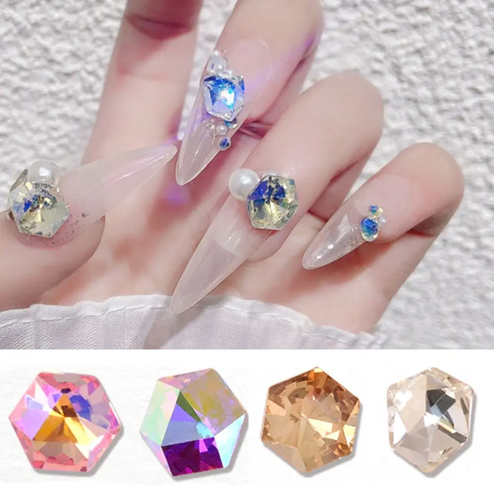 10 шт. в форме стразы для дизайна ногтей блестящие заостренные кристаллы 3D