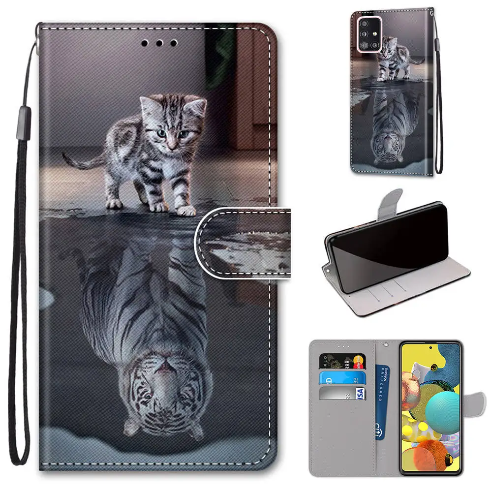 

Tiger Floral Leather Flip Case For Apple iPhone 14 Plus 13 12 Mini 11 Pro Max SE 2020 Phone Cover Wallet Painted Capa Etui P08F