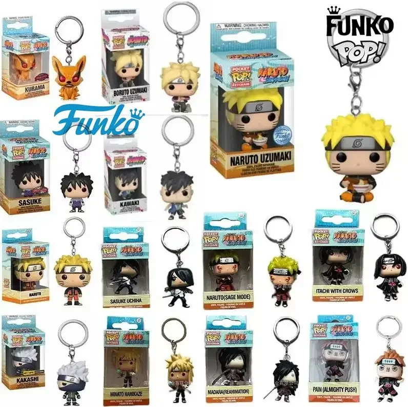 Funko POP NARUTO Pain Kurama Sasuke Kakashi Minato Namikaze Итачи с воронами Саске Учиха Карманный брелок