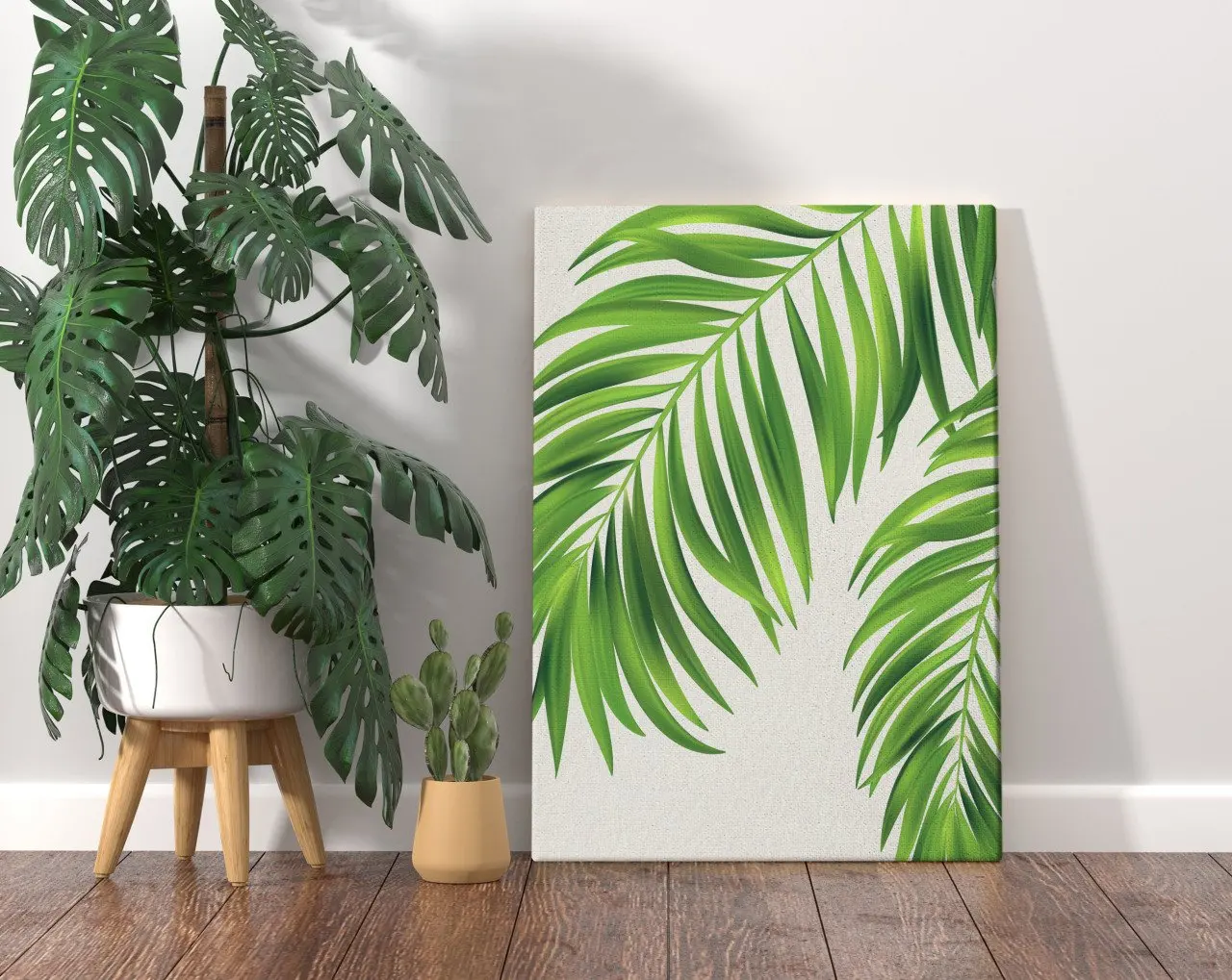 

Холщовый стол BK Home с дизайном зеленых растений, 70x100 см-6