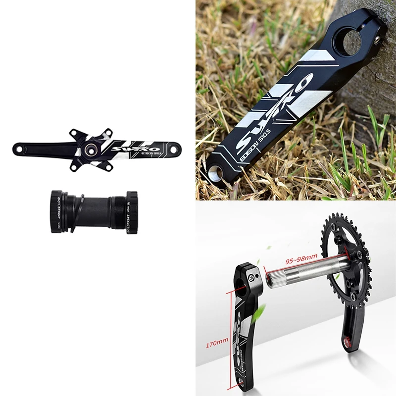 

SWTXO Bicycle Chain Ring 104MM BCD 170Mm MTB Mountain Road Bike Speed Crank Arm Crankset Cycling Repair