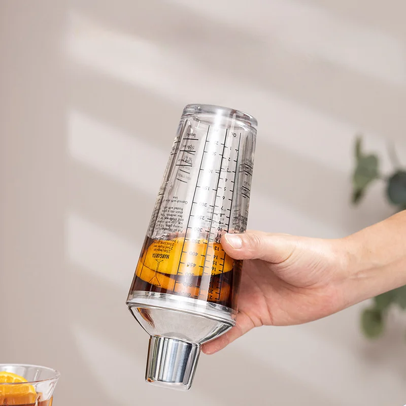 400/600 мл стеклянный шейкер для коктейлей прозрачная чашка смешивания ручной