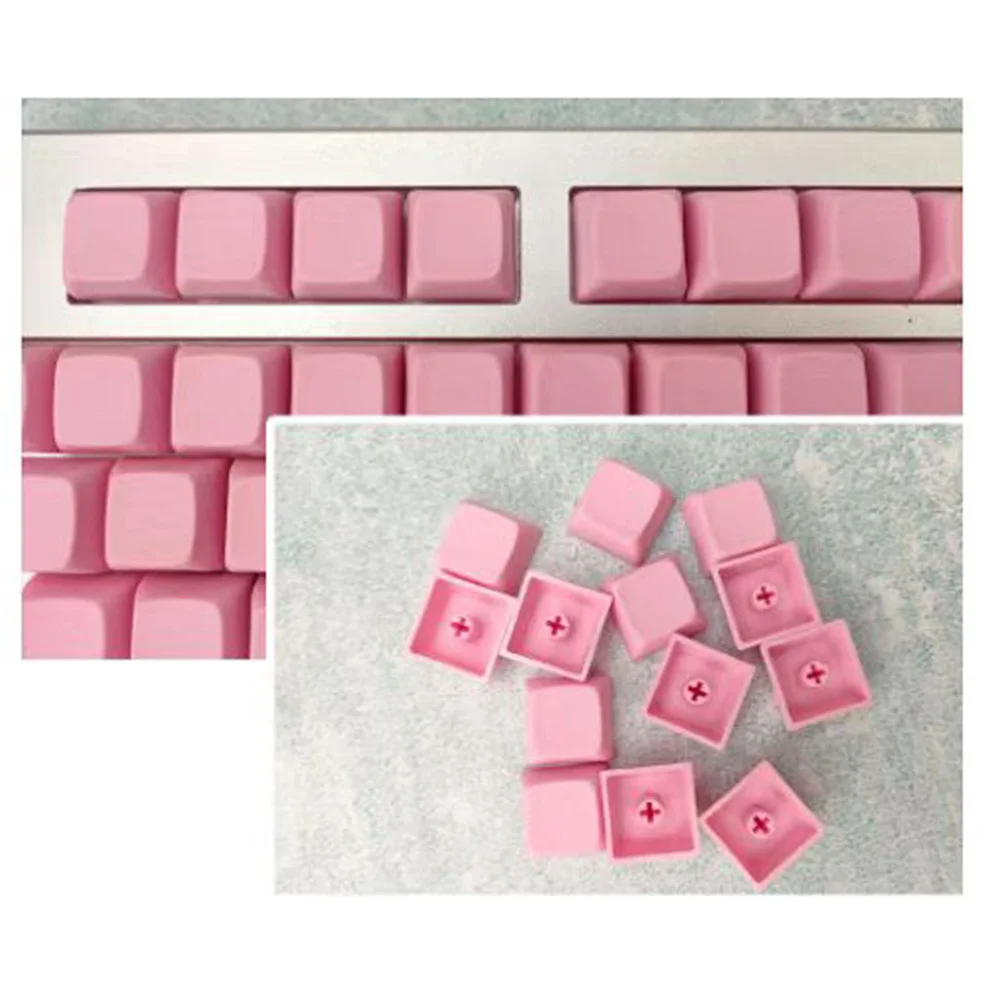 Колпачки для механических клавиатур PBT Pink XDA 1U непрозрачные запасные аксессуары