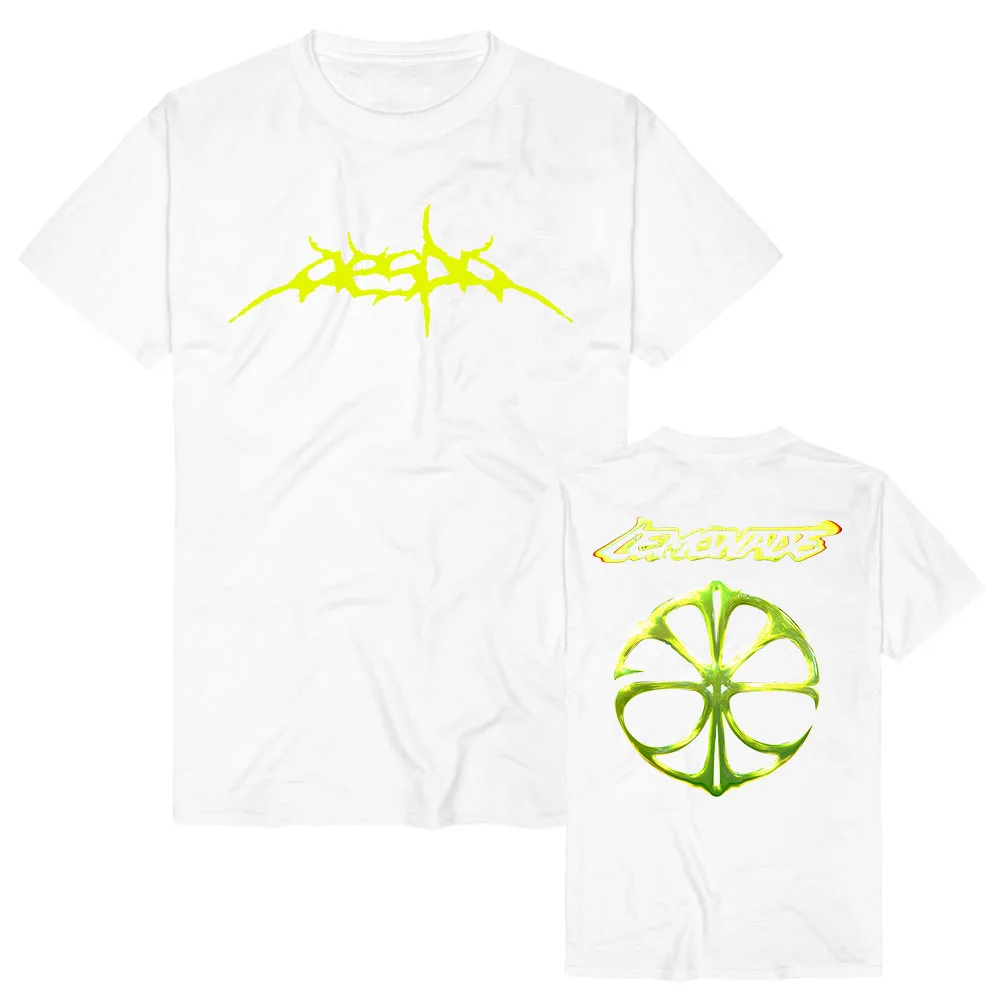 Женская одежда: футболка Aespaaa LEMONADE Album, летняя хлопковая свободная модная футболка с коротким рукавом и круглым вырезом, модные футболки с графическим принтом (art.: 3920da2a59846) - 3920da2a59846