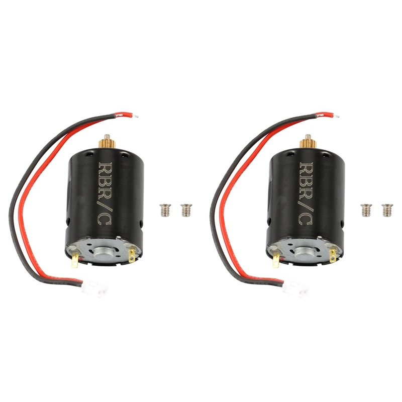 

2X For WPL D12 1/10 RC Car Upgrade Parts 52000 RPM 370 High Speed Motor With 12T Motor Gear Accessories