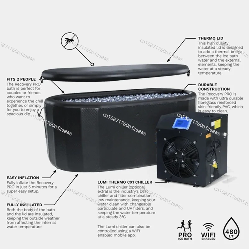 Уличная ледяная ванна с холодным погружением ПВХ изготовленная на заказ