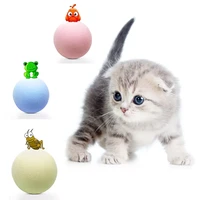 cat toys gravity ball smart touch sounding toys interactive pet toys squeak toys ball wool ball sounding catnip toys for cats