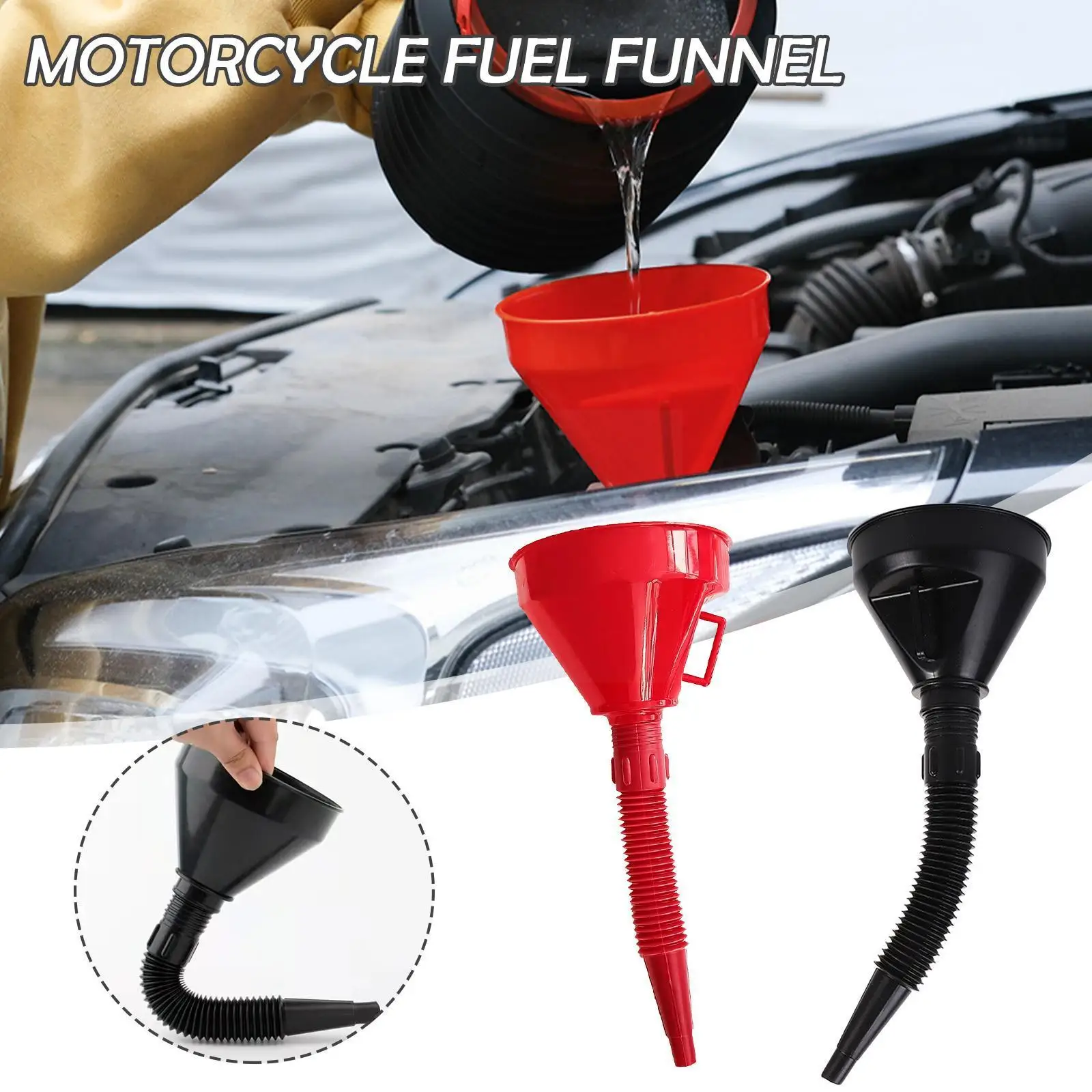 

Car Refueling Funnel With Strainer For Auto Car Motorcycle Bike Truck Atv Fuel Filling Funnel Fuel Change Fill Transfer Too Y2g1