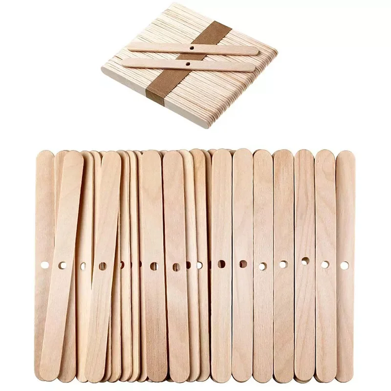 

50pcs Wooden Wax Core Holder Soy Wax for Candles Aromatherapy Candle Making Tool Candle Making Supplies Wick Centering Device