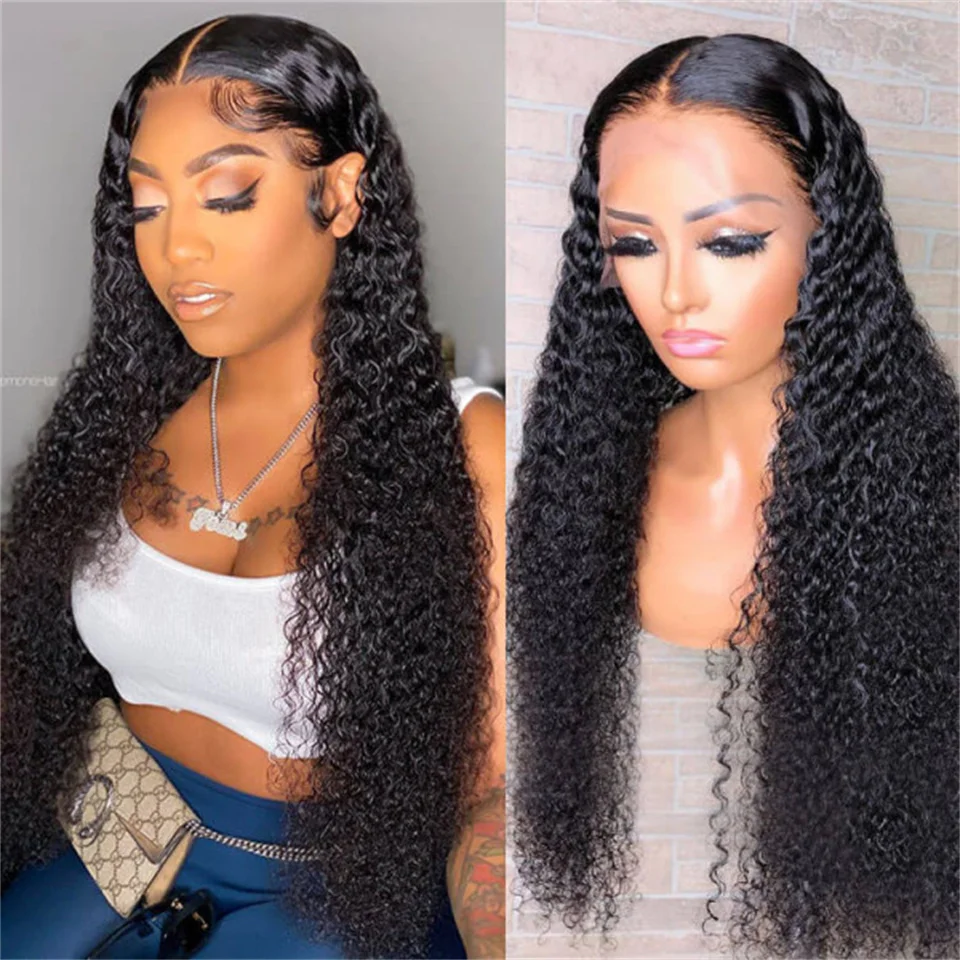 

13X4 Lace Front Wig HD Lace Frontal Wig For Women Human Hair Wigs Brazilian Pre Plucked 13x6 Deep Water Curly Wave Frontal Wig