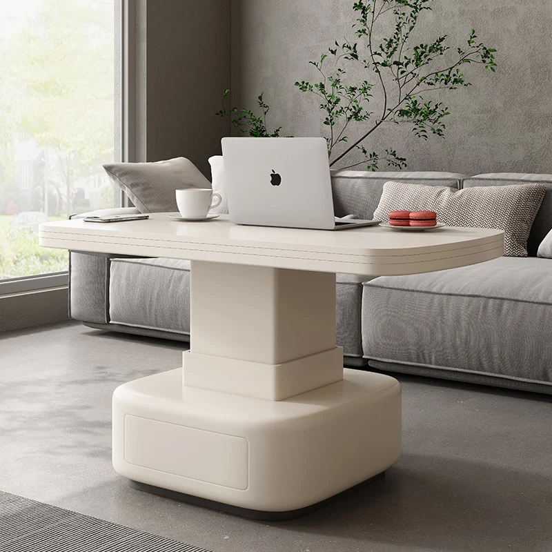 Электрический подъемный журнальный столик многофункциональный складной