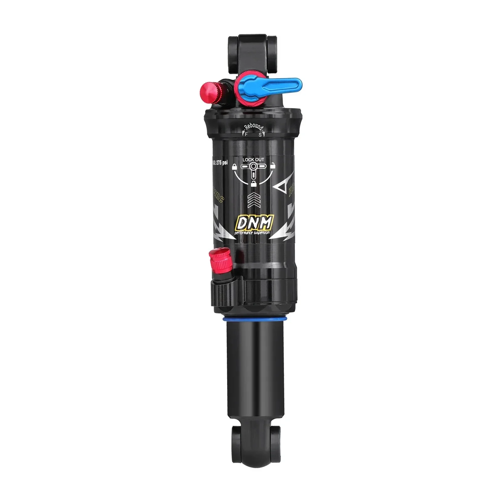 Фото Амортизатор DNM AO-39RC для горных велосипедов, двухкамерный с регулировкой демпфирования, задний внедорожный амортизатор №5