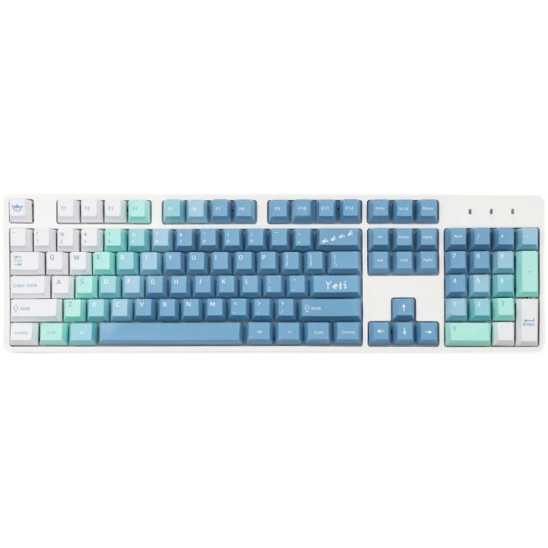

KeyCap Set for Mechanical Keyboard,GMK Yetti Theme,129 Keys,PBT,CHERRY Profile,Dye Sublimation,Opaque