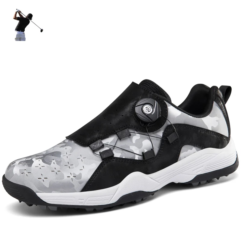 

Large Size 39-46 Men Golf Sneakers Training Shoes Outdoor Anti-slippery Walking Jogging Shoes Golfer Athletic Shoes