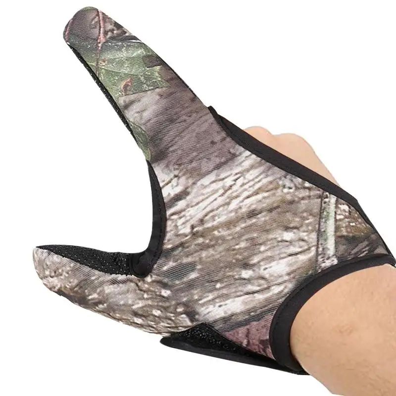 

Two Finger Fishing Gloves Womens Fishing Gloves Non-Slip Two Finger Glove Finger Protector Fishing Gloves For Outdoor