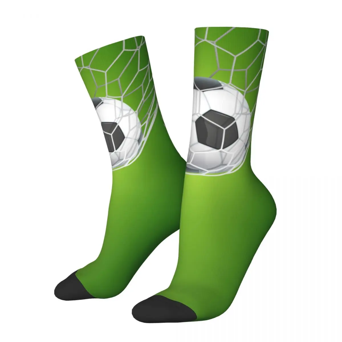 

Soccer Football Socks Men's Women's Casual Green Balls Sports Socks Crazy Spring Summer Autumn Winter Socks Gift