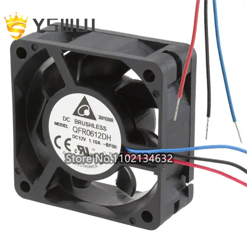 

QFR0612DH-BF00 оригинальный осевой вентилятор 60x мм 12 В постоянного тока