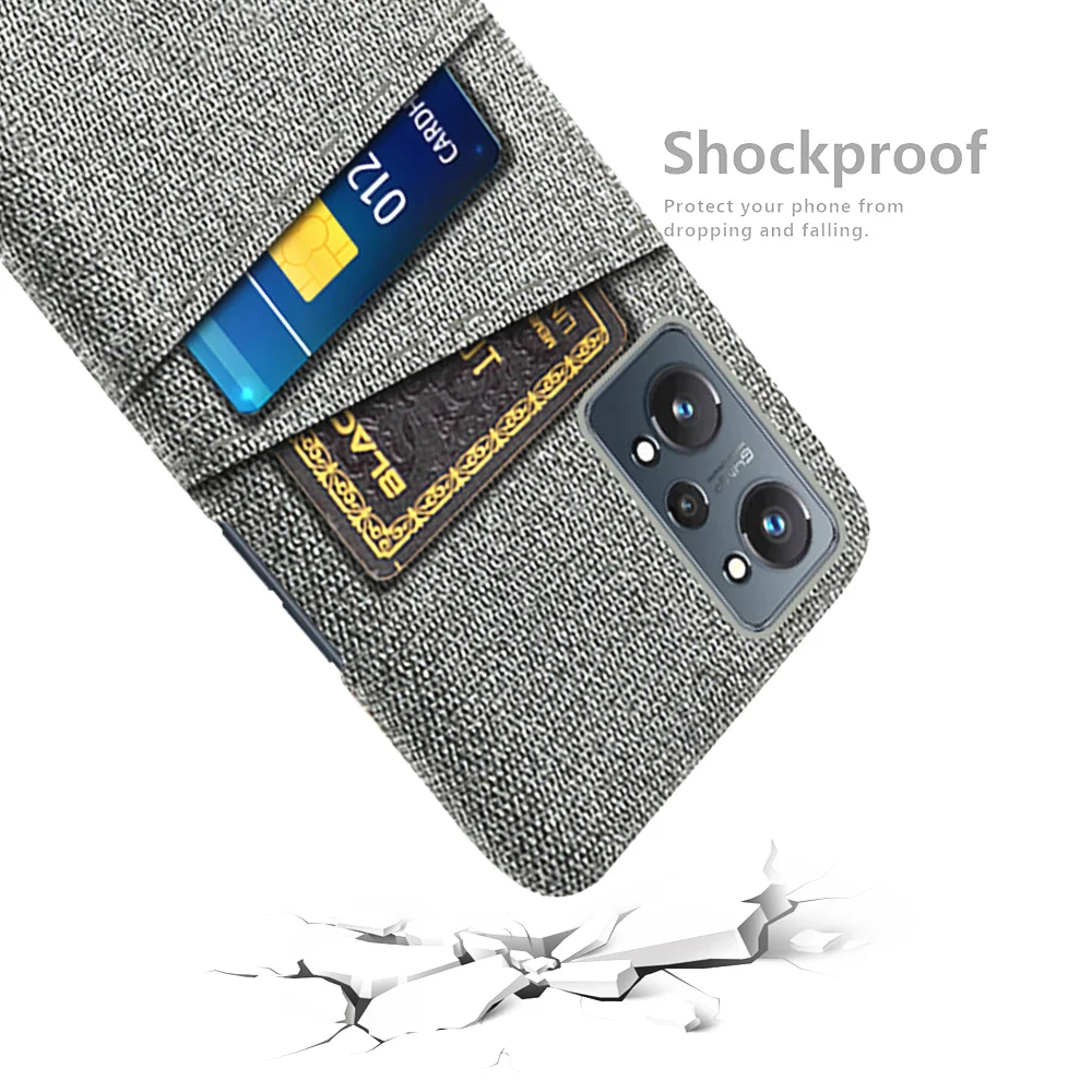 

Case For OPPO Realme GT Neo2 Luxury Febric Antiskid Card Slot Holder Cover For Realmi GT Neo 2 5G Protect Funda 6.62'' Coque