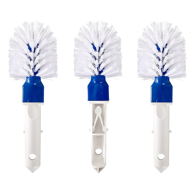 

3Pcs Swimming Pool Corner Brush- Pool Step Cleaning Round Brushes For Above-Ground And In-Ground Pool Hot Tub Spa