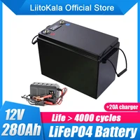 12v 280ah lifepo4 battery bms lithium power batteries 4000 cycles for 12 8v rv campers golf cart off road off grid solar wind
