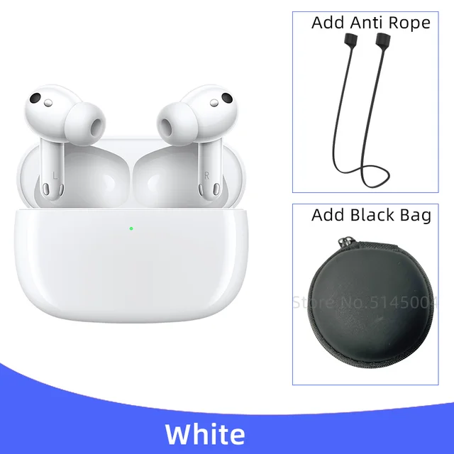 HONOR Earbuds 3 Pro white + rope + bag