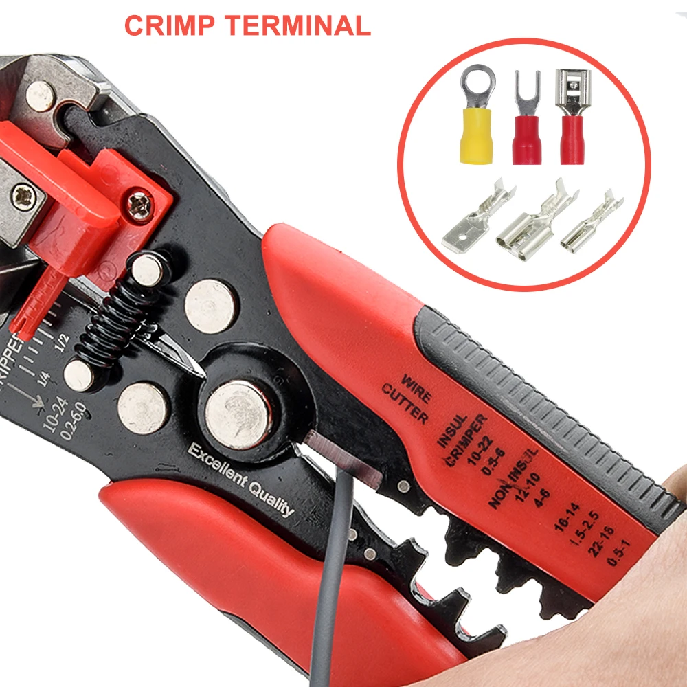 

Wire Stripper Tools Multitool Pliers YEFYM YE-1 Automatic Stripping Cutter Cable Wire Crimping Electrician Repair Tools