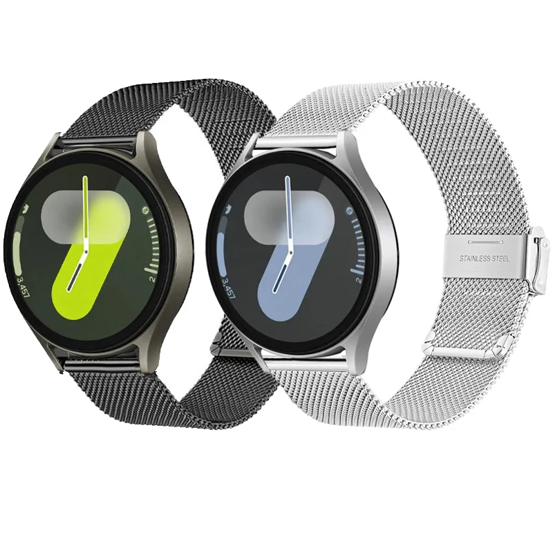 Ремешок Миланская петля для Samsung Galaxy Watch 7 6 5 4 Active 2 40 мм 44 pro металлический браслет