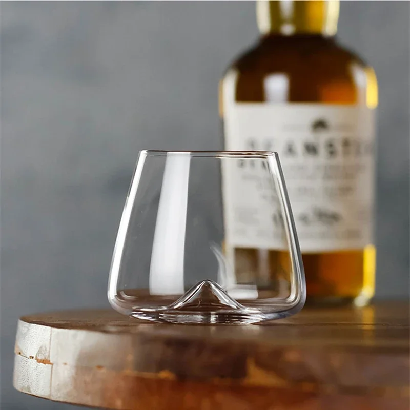 Whiseddy Crystal Scotch Glass Whisky Rocks Glasses Tumbler Eddy Bottom Swirl Дизайнерская чашка для вина бара Verre