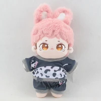 for 20cm dolls top shorts outfits plush toy clothes for 20 cm doll accessories dinosaur cow dolls sweater kids toys gift