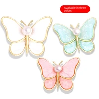fashion simple pearl butterfly brooch women luxury natural exquisite pin corsage holiday gift jewelry accessories wholesale