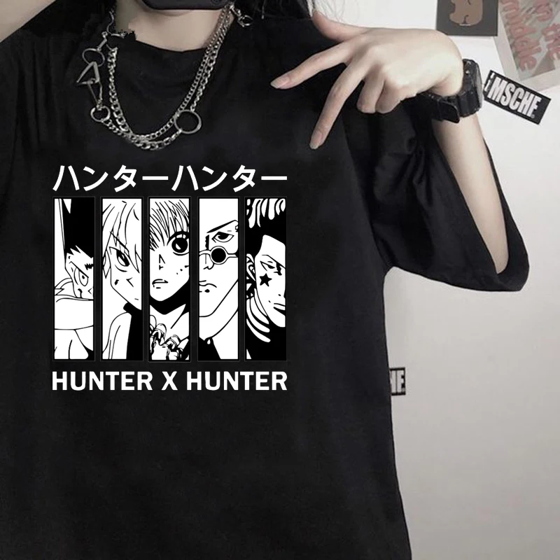

Japan Anime Jujutsu Kaisen Gojo Satoru T Shirt for Men Hunter X Hunter Hisoka T-shirt- Kawaii Graphic Unisex Y2k Clothes Tops