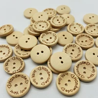 laser marking two holes natural wooden buttons for clothes decorative button diy handmade garment accessories log buttons