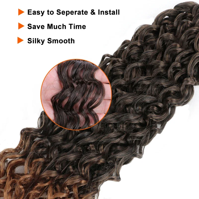 Синтетические косички для плетения волос Bellqueen кудрявые мягкие пляжные