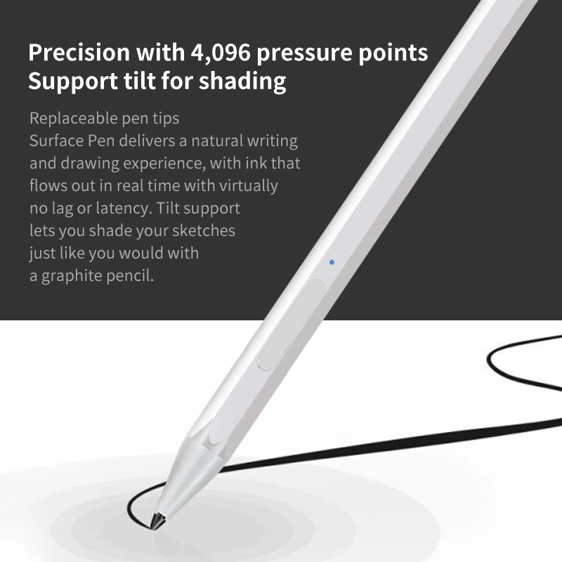 Стилус 4096 для Microsoft Surface Pro 3 4 5 6 7 X Go 2 студийная магнитная ручка ноутбука HP ASUS