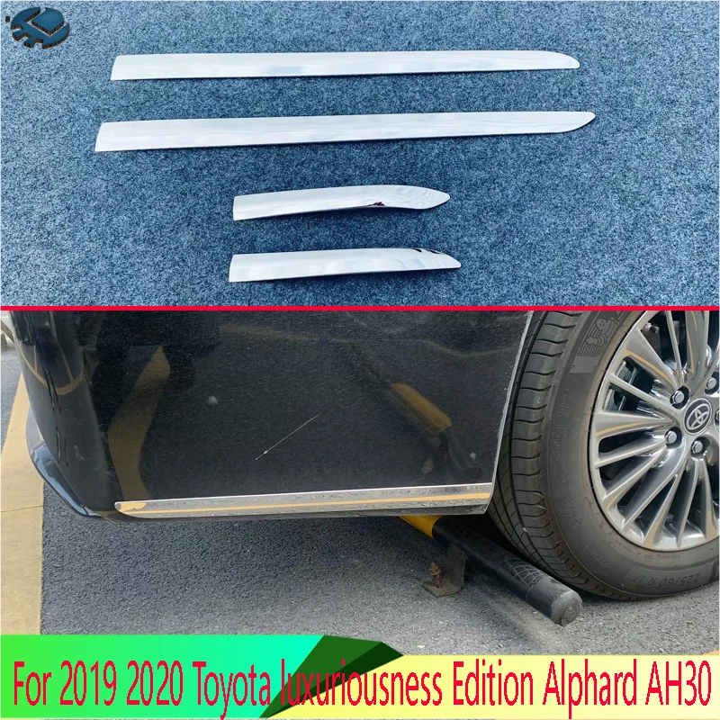 

Автомобильные аксессуары Alphard AH30 для Toyota luxuriousness Edition, защитная накладка на передний и задний бампер из нержавеющей стали, 2019