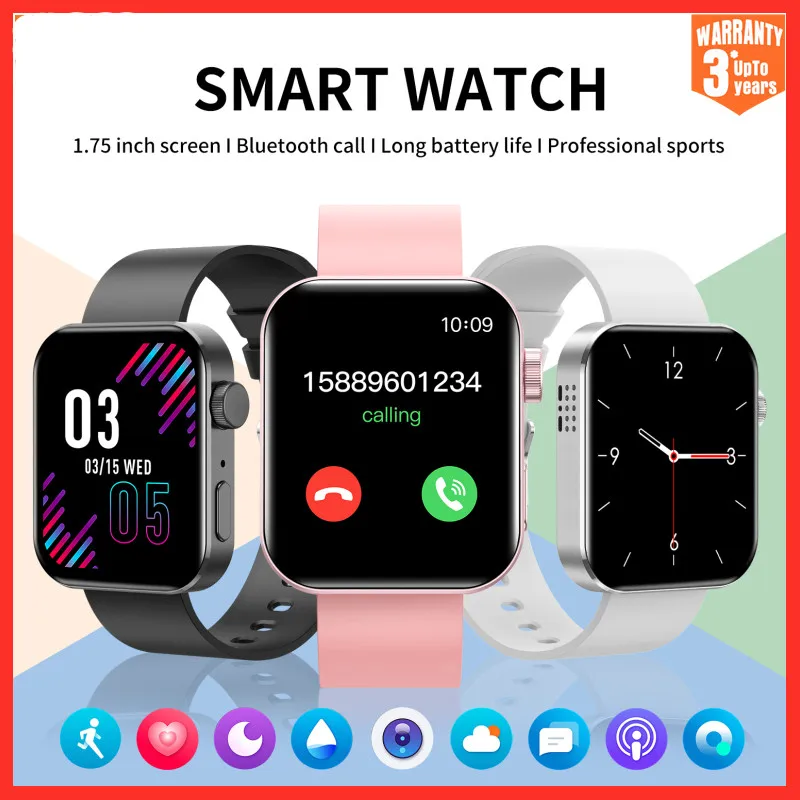 

Смарт-часы мужские и женские, водонепроницаемые, IP67, с Bluetooth