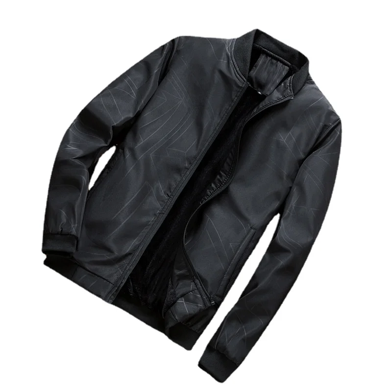 

Autumn Winter Jacket Men Casual Cotton Padded Thick Baseball Jacket Warm Casual Coat Fashion Clothing Mens Coat