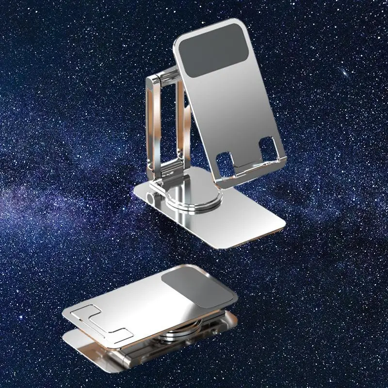

Heightened 360° Rotating All Aluminum Alloy Phone Tablet Stand Desktop Tablet Live Streaming Online Course Multi Function