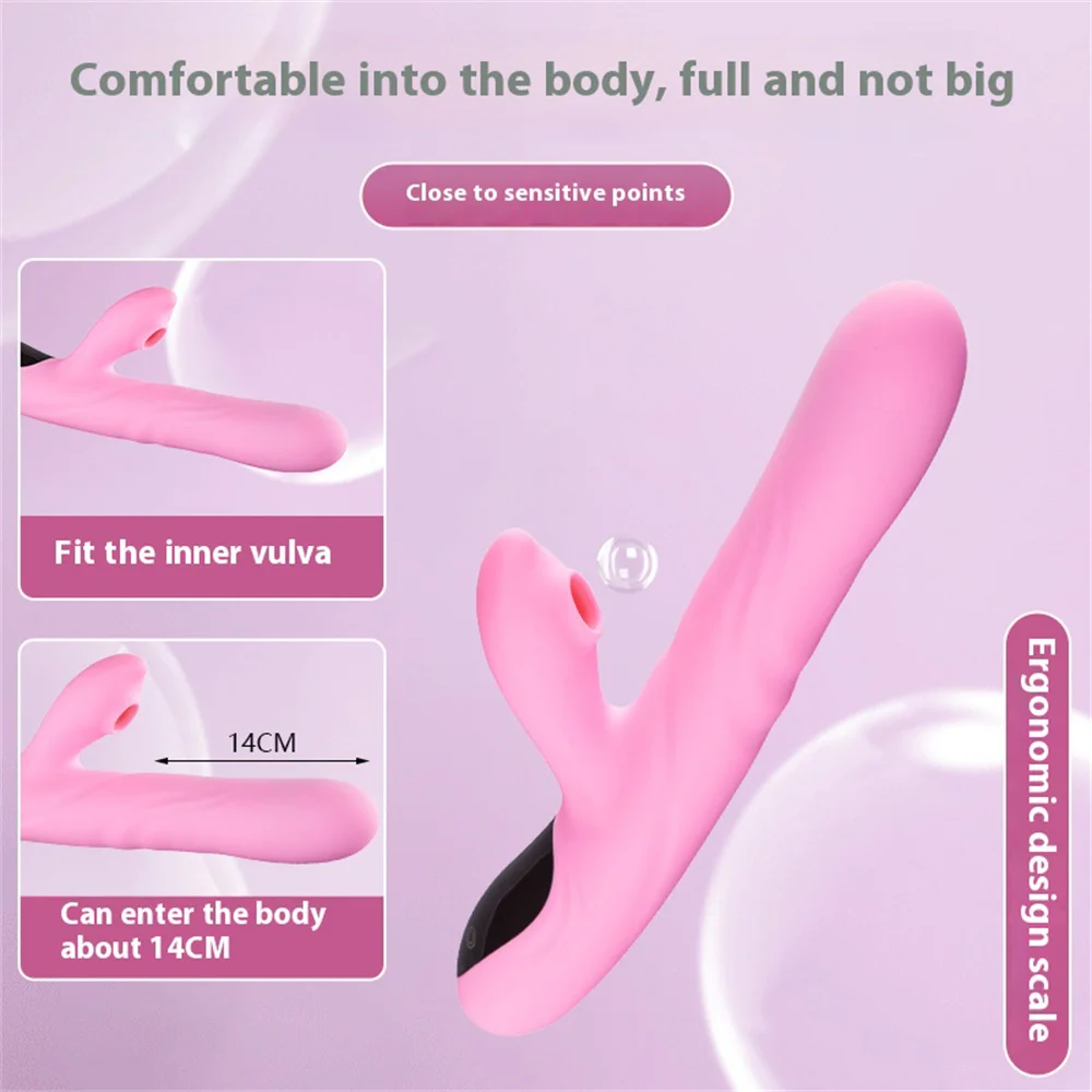 Секс-игрушка стимуляция сосания клитора телескопический вибратор для точки G