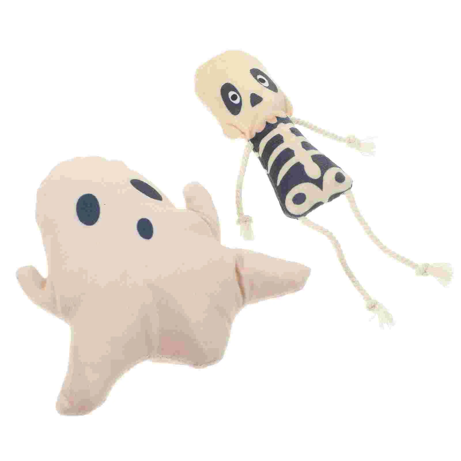 

2 Pcs Cat Toys Interactive Fun Plush Kitten Supplies Cartoon Funny Self-amusing