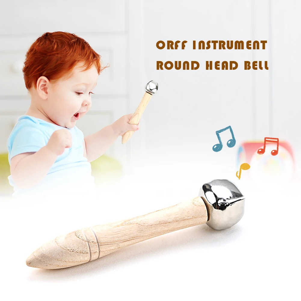 

Hand Bells for Kids Educational Learning Hand Bells Baby Orff Musical Instruments Round Head Children Toy Kids Fun Birthday Gift