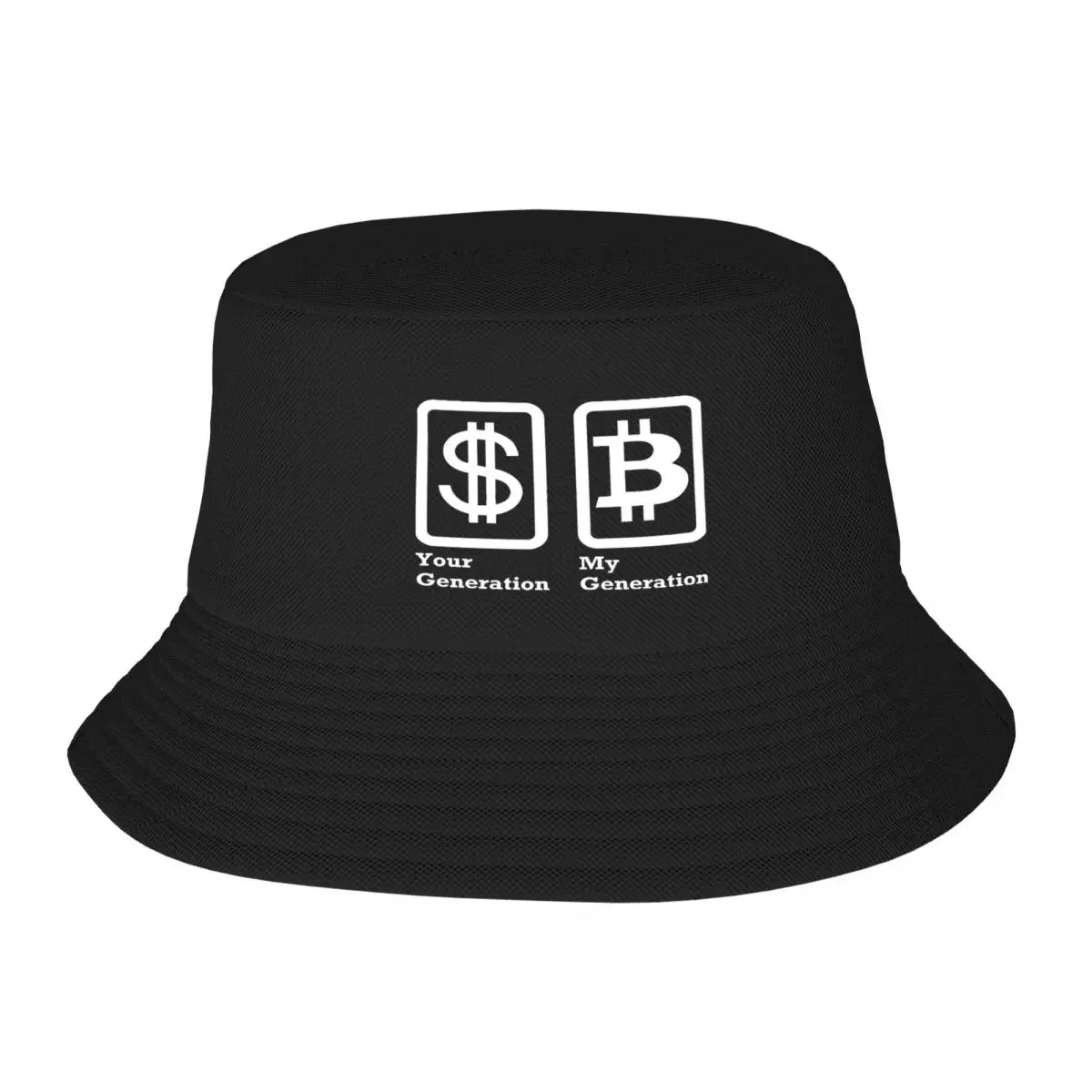 

Bitcoin Generation, Dollar Generation Fisherman's Hat, Adult Cap Customizable Comfortable Gift Nice Gift