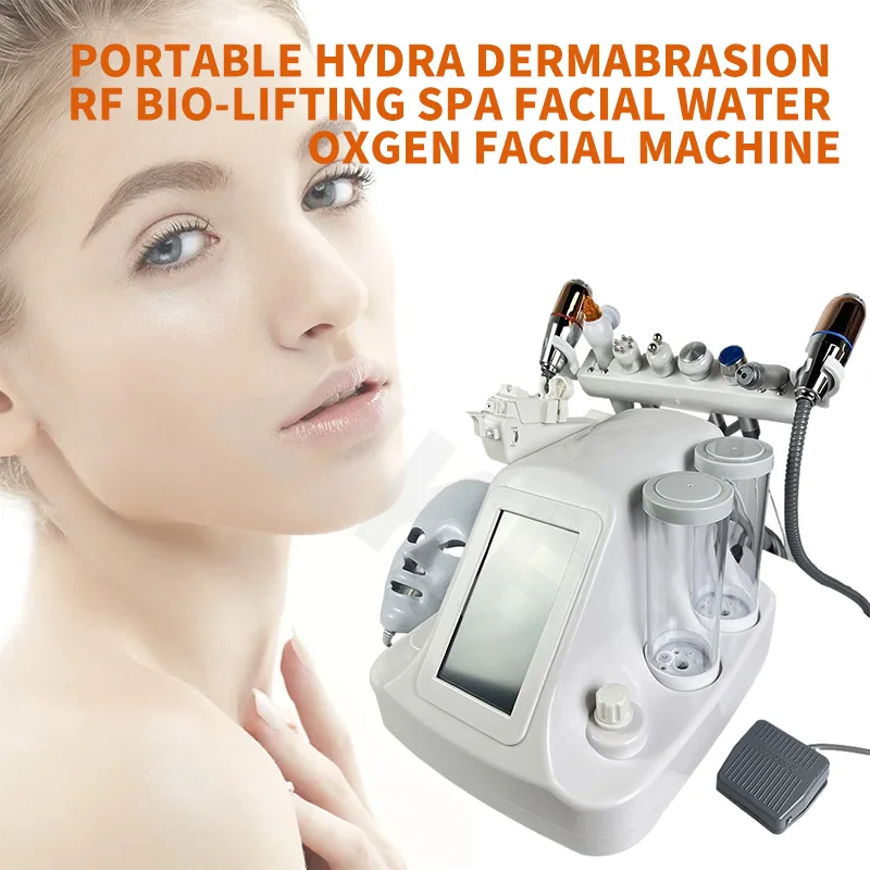

12 in 1 Hydrodermabrasion Face Lift Hydra Microdermabrasion H2O2 Oxygen Dermabrasion