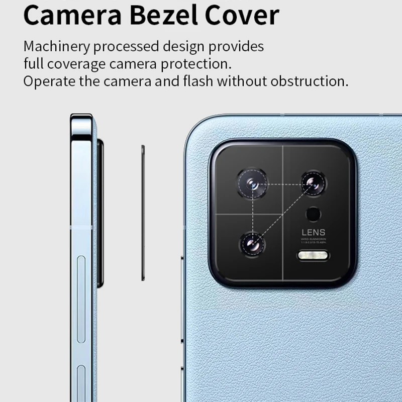 For Xiaomi 13 Pro Rear Camera Lens Cover Case for Xiaomi 13pro Back Aluminum Alloy Metal Camera Protector Lens Ring Film