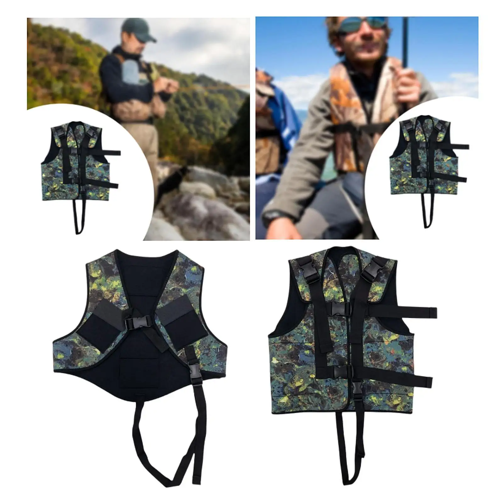 Жилет для дайвинга неопреновый удобный жилет с карманами 3 мм водных видов спорта