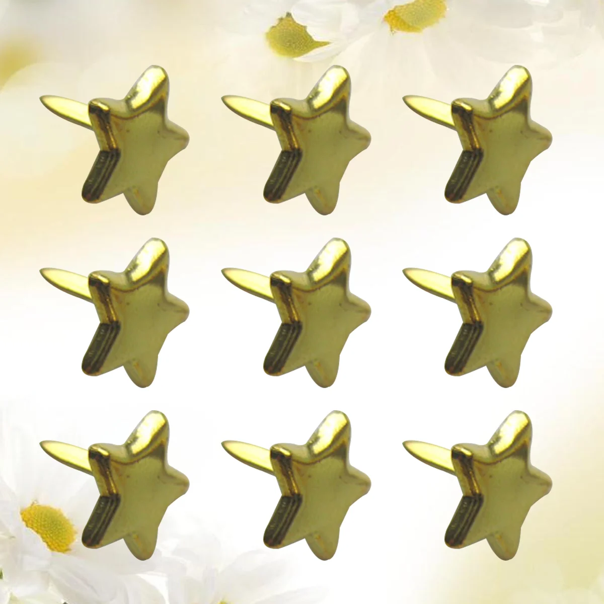 

Brads Paper Metal Fasteners Brad Fastener Scrapbooking Star Decorative Craft Crafts Embellishments Diy Mini Pearl Crafting Pin