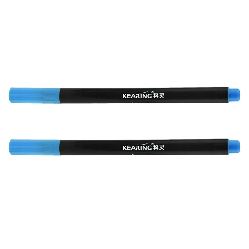 

2 X Fabric Marker Pens Permanent Colors For DIY Textile Clothes T-Shirt Shoes Blue